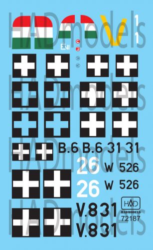 HAD models - Bf 109 G-6, JU-78 D-5, FW 190 F-8 Hungarian planes