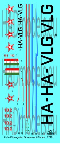HAD models - IL-14 P Government Plane