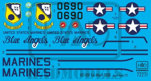 HAD models - KC-130F Fat Albert 0690 decal sheet