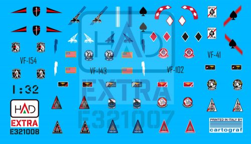 HAD models - F-14A-D helmet and sewing patches VF-143 VF-213 VF-41