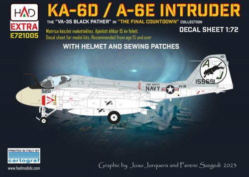 HAD models - A-6E Intruder ”The final Countdown” decal sheet