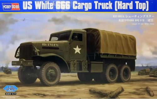 Hobbyboss - Us White 666 Cargo Hard Top