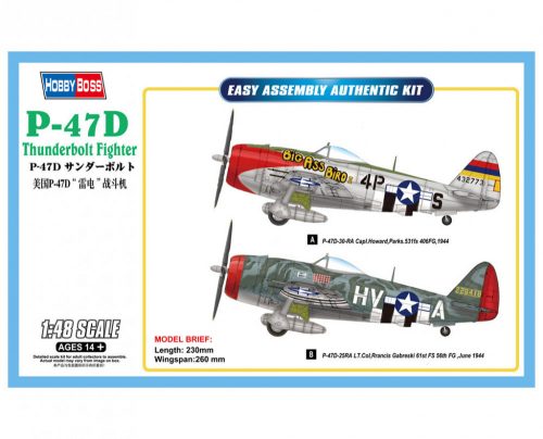 Hobbyboss - P-47D Thunderbolt Fighter