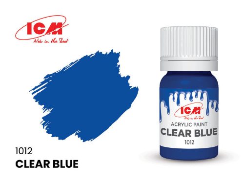 ICM - CLEAR COLORS  Clear Blue bottle 12 ml