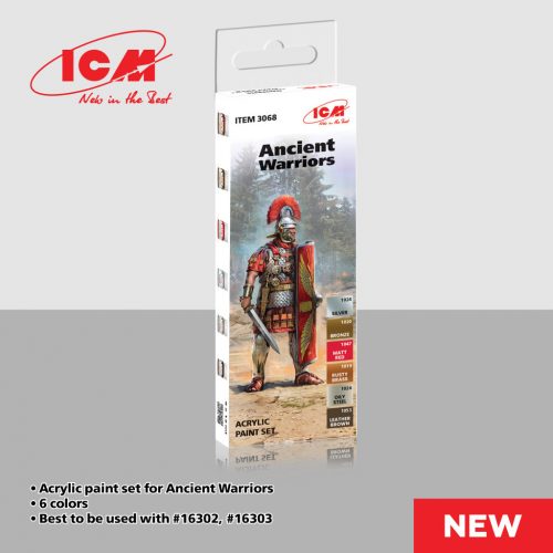 ICM - ICM Ancient Warriors  - acrylic paint set  6 bottles х 12 ml