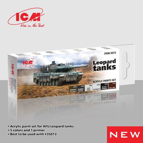 ICM - Acrylic paint set for Leopard tanks