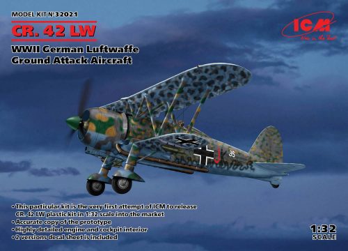 ICM - CR. 42 LW , WWII German Luftwaffe Ground Attack Aircraft