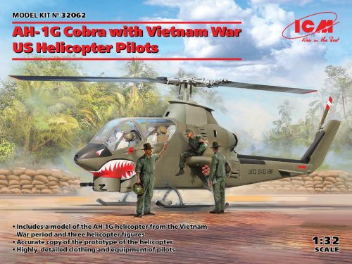 ICM - AH-1G Cobra with Vietnam War US Helicopter Pilots 