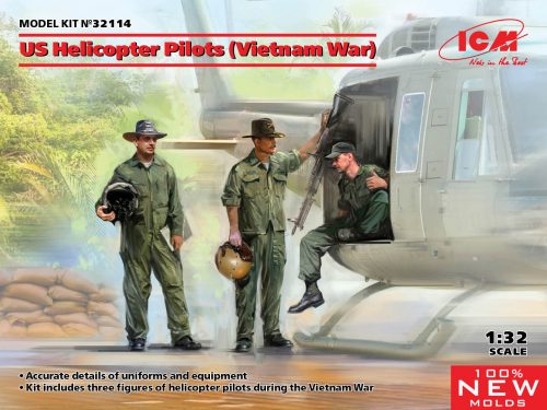 ICM - US Helicopter Pilots (Vietnam War)  (100% new molds)