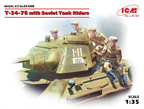 ICM - T-34-76 with Soviet Tank Riders