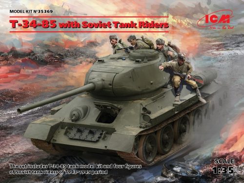 ICM - T-34-85 With Soviet Tank Riders