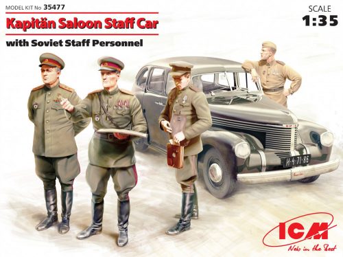 ICM - Kapitan Saloon Staff Car with Soviet Staff Personnel