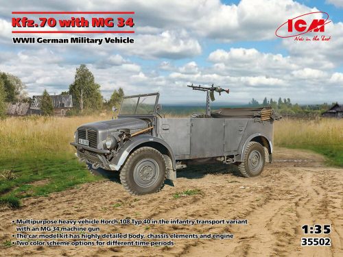 ICM - Kfz.70 with MG 34, WWII German Military Vehicle