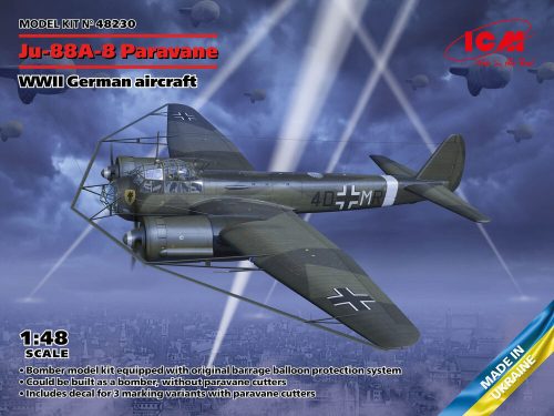 ICM - Ju-88A-8 Paravane, WWII German aircraft