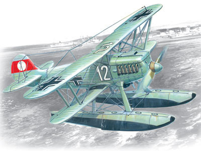 ICM - Heinkel  He 51B-2 German Fighter Seaplane