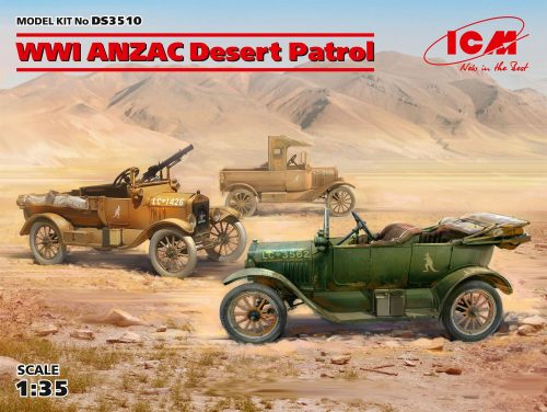 ICM - WWI ANZAC Desert Patrol (Model T LCP, Utility, Touring)