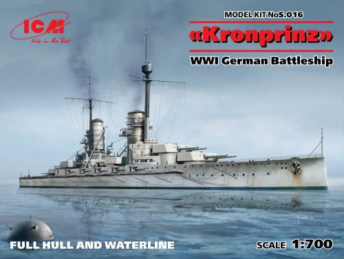 ICM - Kronprinz fullhull & waterline WWI German Battleship