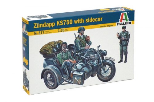 Italeri - 1:35 ZUNDAPP KS 750 with sidecar