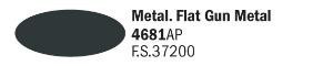 Italeri - Flat Gun Metal - Acrylic Paint (20 ml)