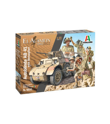 Italeri - Autoblinda Ab 41 With Bersaglieri El Alamein