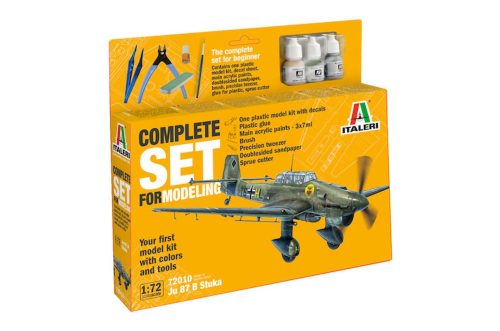 Italeri - 1:72 Junker Ju-87B Stuka - Complete Set For Modeling - Starter kit