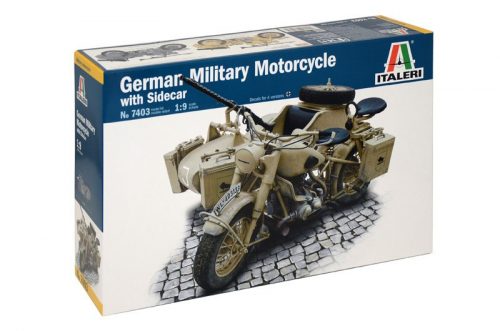 Italeri - German Military Motorcycle With  Sidecar