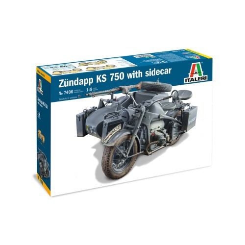 Italeri - Zundapp Ks 750 With Side Car