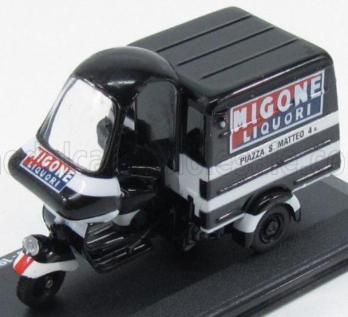 Italeri - PIAGGIO APE B150 VAN FURGONE PUBBLICITARIO MIGONE LIQUORI 1954 BLACK WHITE