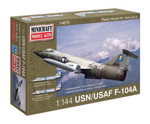 Minicraft - 1/144 F-104A USAF with 2 marking options