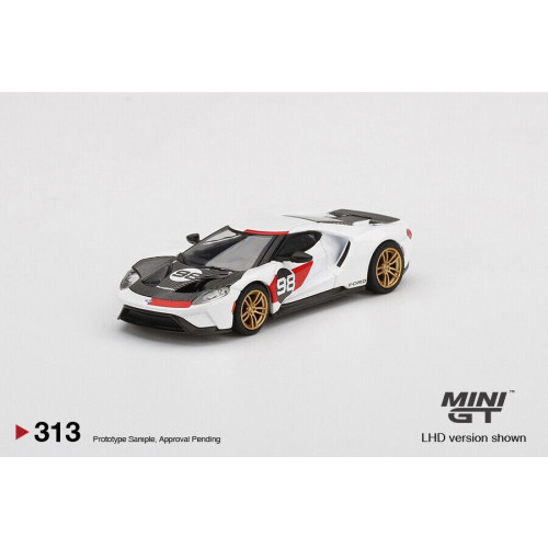 Minigt - 1:64 Ford Gt 2021 Ken Miles Heritage Version #98, White/Black - Mini Gt