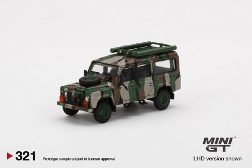 Minigt - 1:64 Malaysia Exclusive Land Rover Defender 110, green/grey - MINI GT