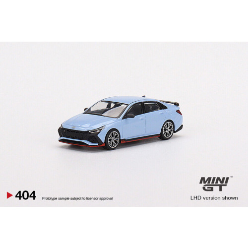 Minigt - 1:64 Hyundai Elantra N, Performance Blue - Mini Gt