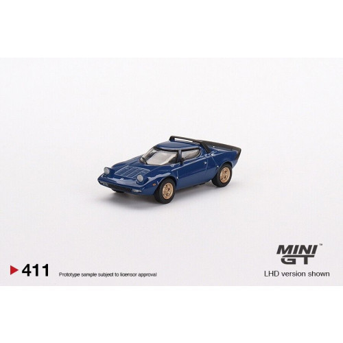 Minigt - 1:64 Lancia Stratos Hf Stradale 1976, Blue - Mini Gt