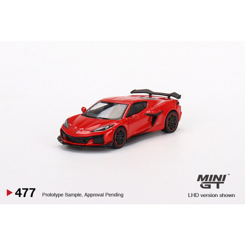 Minigt - 1:64 Chevrolet Corvette Z06, 2023, Torch Red - Mini Gt