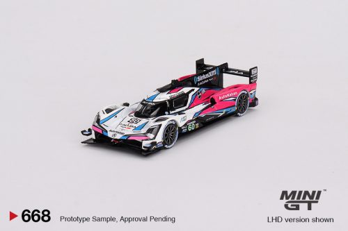 Minigt - 1:64 Acura ARX-06 GTP #60 Meyer Shank Racing IMSA Daytona 24 Hrs Winner 2023, White/Black/Pink - MINI GT