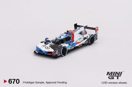 Minigt - 1:64 BMW M Hybrid V8 GTP #24 Bmw M Team RLL IMSA Daytona 24 Hrs, White/Blue/Red, 2023 (LHD) - MINI GT