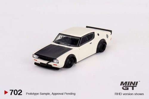 Minigt - 1:64 Nissan Skyline Kenmeri Liberty Walk White 1973  (RHD) - MINI GT