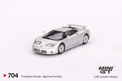 Minigt - 1:64 Bugatti EB110 GT Grigio Chiaro 1995 (LHD) - MINI GT