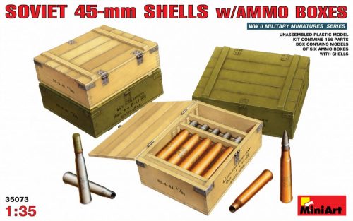 MiniArt - Soviet 45-mm Shells with Ammo Boxes