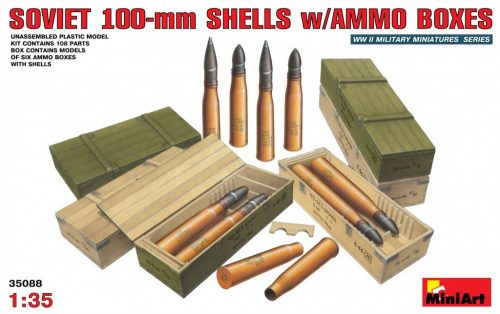 MiniArt - Soviet 100-mm Shells w/ Ammo Boxes