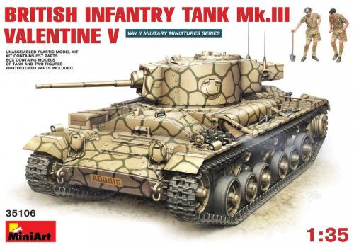 MiniArt - British Infantry Tank Mk.3 Valentine Mk 5