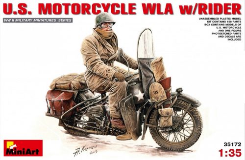 MiniArt - U.S.Motorcycle WLA with Rider