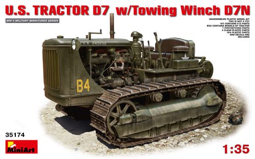 MiniArt - U.S.Tractor D7 w/Towing Winch D7N