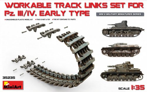 MiniArt - Pz.Kpfw III/IV Workable Track Links Set Early Type