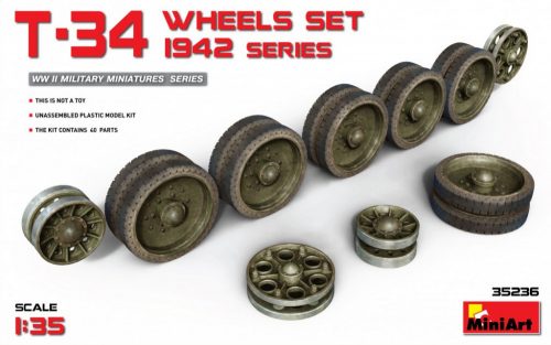 MiniArt - T-34 Wheels Set 1942 Series