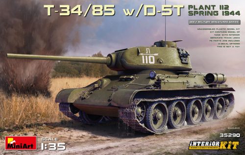 Miniart - T-34/85 w/D-5T. PLANT 112. SPRING 1944. INTERIOR KIT