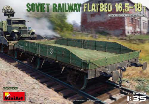 Miniart - Soviet Railway Flatbed 16,5-18 t