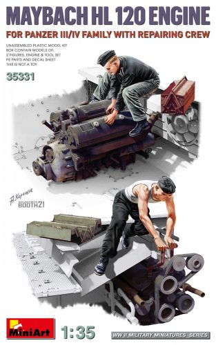 MiniArt - Maybach HL 120 Engine for Panzer III/IV Family w/Repair Crew