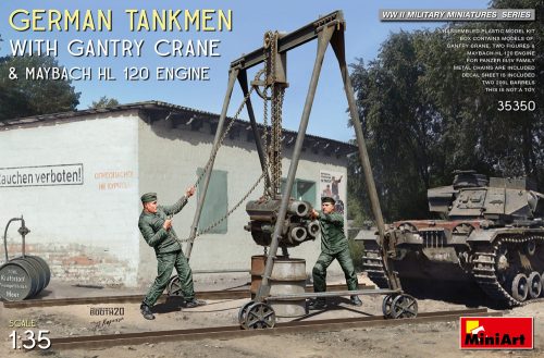 Miniart - German Tankmen with Gantry Crane & Maybach HL 120 Engine