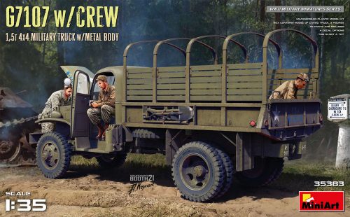 MiniArt - G7107 W/Crew 1,5T 4X4 Cargo Truck W/Metal Body